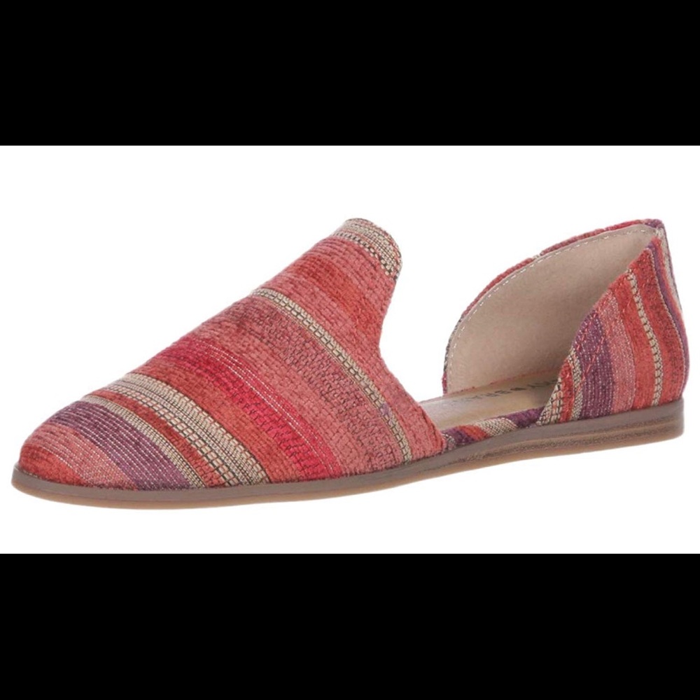 Lucky Brand Jinree Ballet Flat - 8.5 / Red /multi